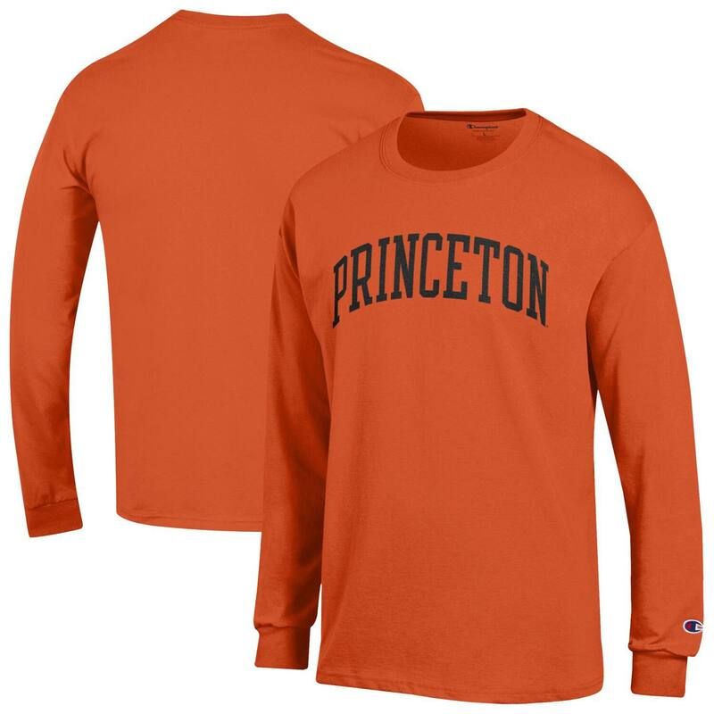 チャンピオン メンズ トップス Tシャツ Mens Champion Orange Princeton Tigers Basic Arch Long Sleeve TShirt Prc Orange オレンジ