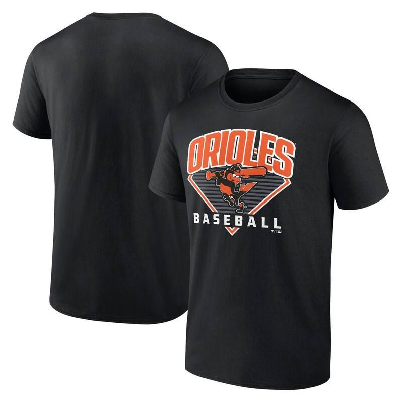 アンブランデッド メンズ トップス Tシャツ Unbranded Mens Black Baltimore Orioles Baseball TShirt Orl Black ブラック