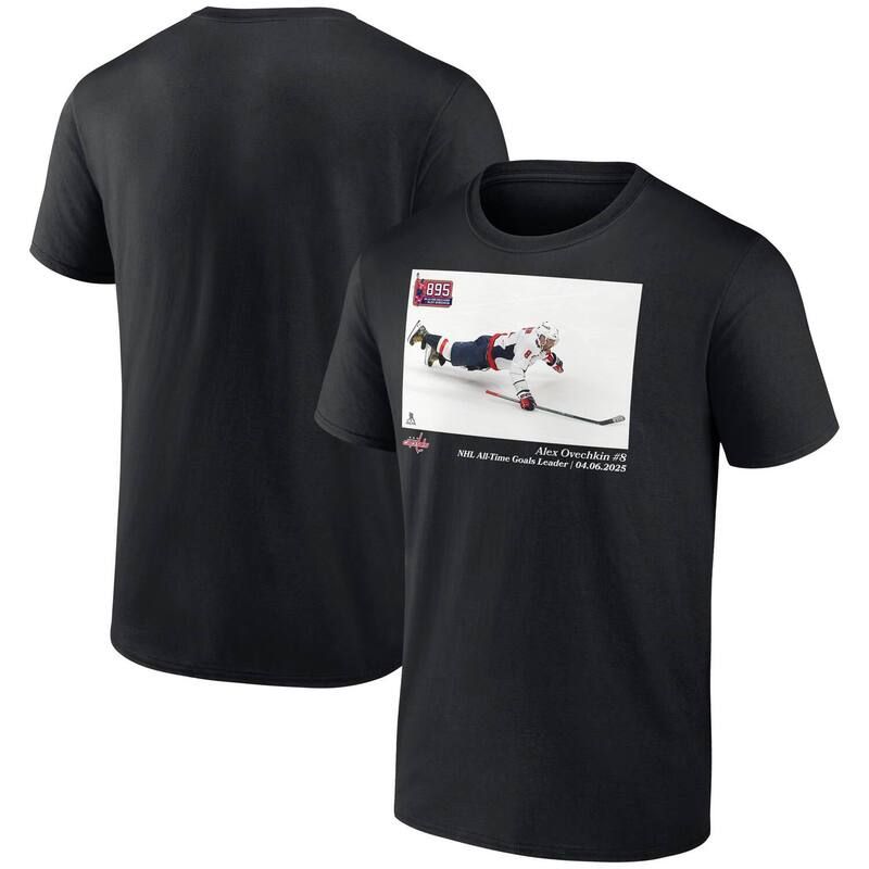 アンブランデッド メンズ トップス Tシャツ キャップ Unbranded Mens Alexander Ovechkin Black Washington Capitals NHL AllTime Goals Leader TShirt Cap Black