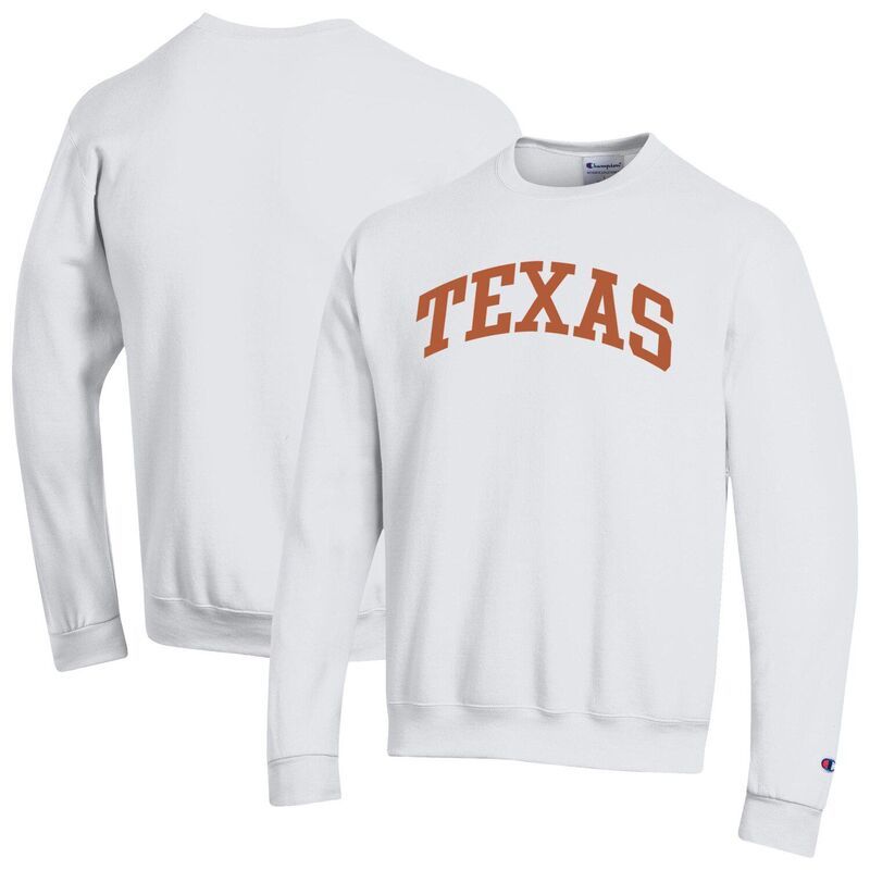 チャンピオン メンズ トップス Tシャツ スウェット フリース Mens Champion Whitexas Longhorns Basic Arch Fleece Pullover Sweatshirtex White ホワイト