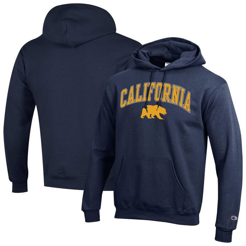 チャンピオン メンズ トップス Tシャツ ロゴ フリース パーカー MensChampionavy Cal Bears Arched Logo Fleece Pullover Hoodie Cal Navy ネイビー