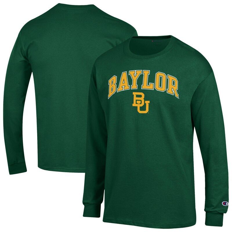チャンピオン メンズ トップス Tシャツ ロゴ MensChampion Green Baylor Bears Arch Over Logo Long Sleeve TShirt Bay Green グリーン