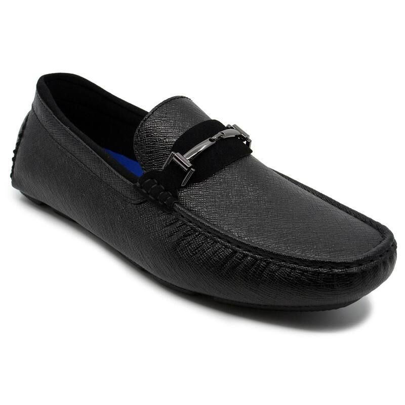 アカデミクス メンズ シューズ スリッポン・ローファー Akademiks Dover Mens Driving Shoes Black ブラック