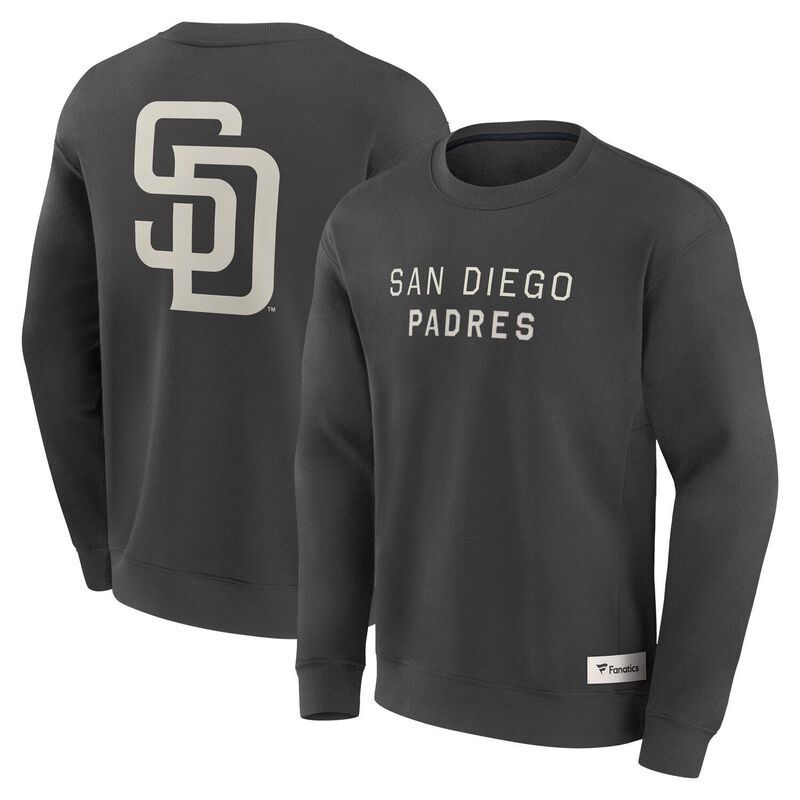 ファナティクス メンズ トップス Tシャツ スウェット Mens Fanatics Charcoal San Diego Padres Elements Future Ground Lettering Pullover Sweatshirt Pad Charc