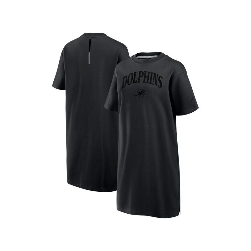 【送料無料】 ファナティクス レディース ワンピース トップス Womens Fanatics Black Miami Dolphins Elements Go TriBlend Dress Dol Black