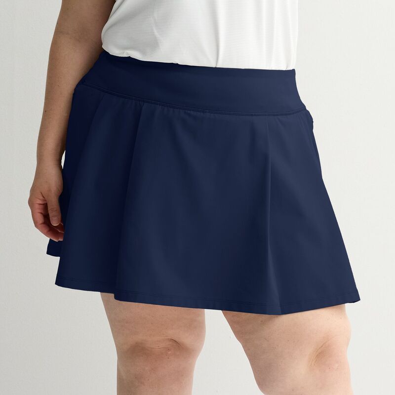 Tek Gear レディース ボトムスカート プラスサイズ Plusize Tek Gear Sport Gear Woven Golf Skort Navy Romance ネイビー