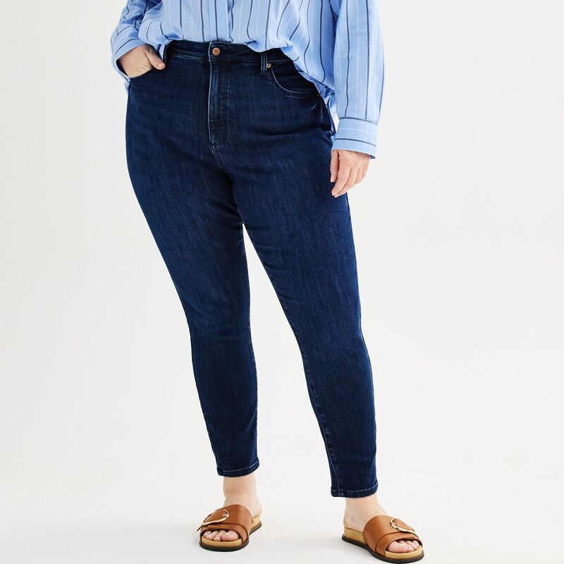 ソノマ レディース ボトムス デニムパンツ プラスサイズ ジーンズ Plusize Sonoma Goods For Life High Rise Skinny Jeans Dark Wash