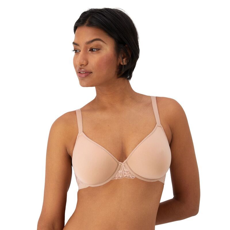 バリ レディース アンダーウェア ブラジャー Tシャツ コットン Bali Breathe Cotton Modalightweight Underwire TShirt Bra DF7592 Almond