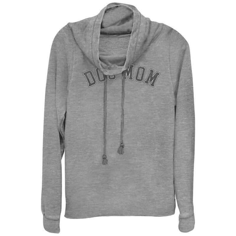 アンブランデッド レディース トップス Tシャツ グラフィック Unbranded Womens Dog Mom Cowlneck Graphic Lightweight Long Sleeve Gray Heather グレー