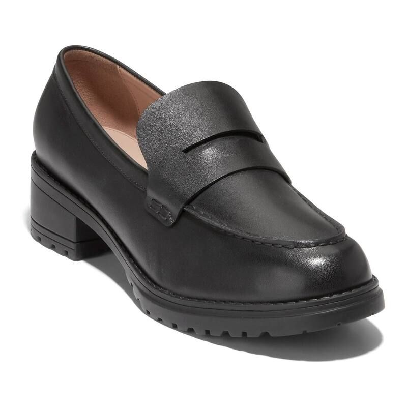 コールハーン レディース シューズ スリッポン・ローファー レザー Cole Haan Camea Womens Leather Loafers Black ブラック