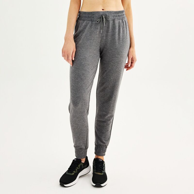 Tek Gear レディース ボトムス カジュアルパンツ プチ パイル Petitek Gear French Terry Jogger Pants Charcoal Gray チャコール