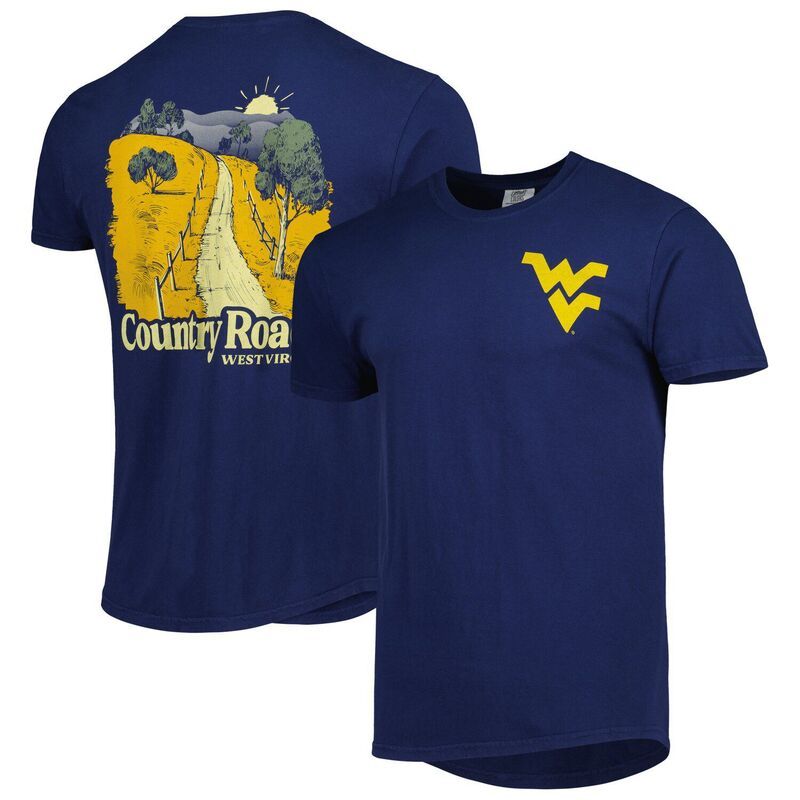 アンブランデッド メンズ トップス Tシャツ Unbranded Mens Navy West Virginia Mountaineers Hyperlocal TShirt Wvu Navy ネイビー