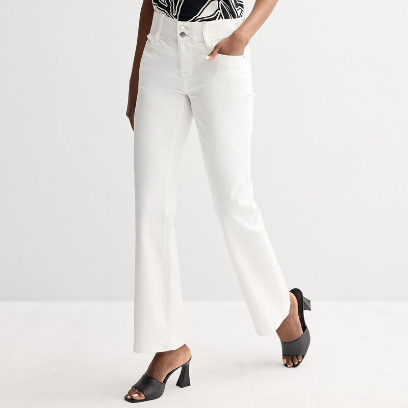 ナインウェスト レディース ボトムス デニムパンツ ブーツカット ブーツ ジーンズ Womens Nine West Bootcut Jeans White Knight ホワイト