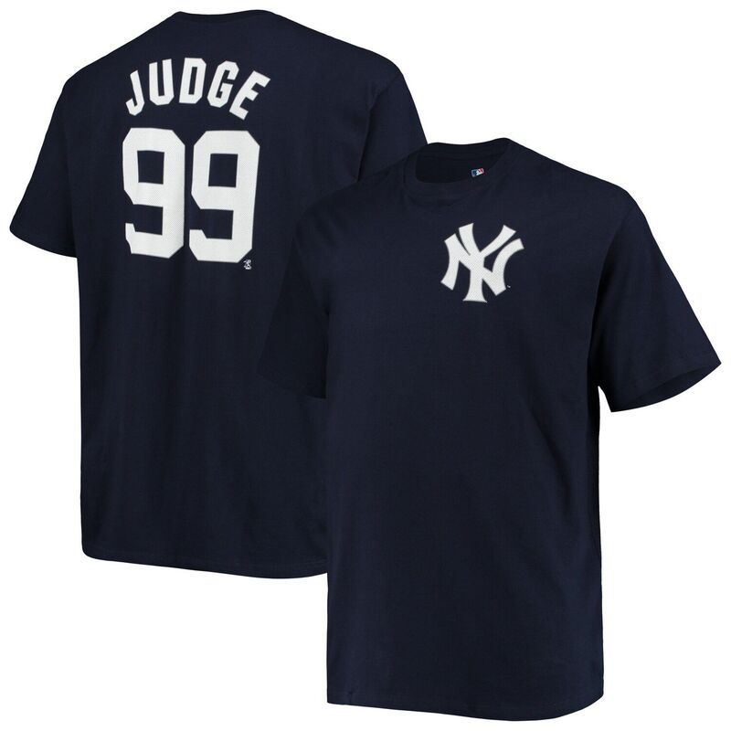 アンブランデッド メンズ トップス Tシャツ トール Unbranded Mens Aaron Judge Navy New York Yankees Big Tall Name Number TShirt Ynk Navy ネイビー