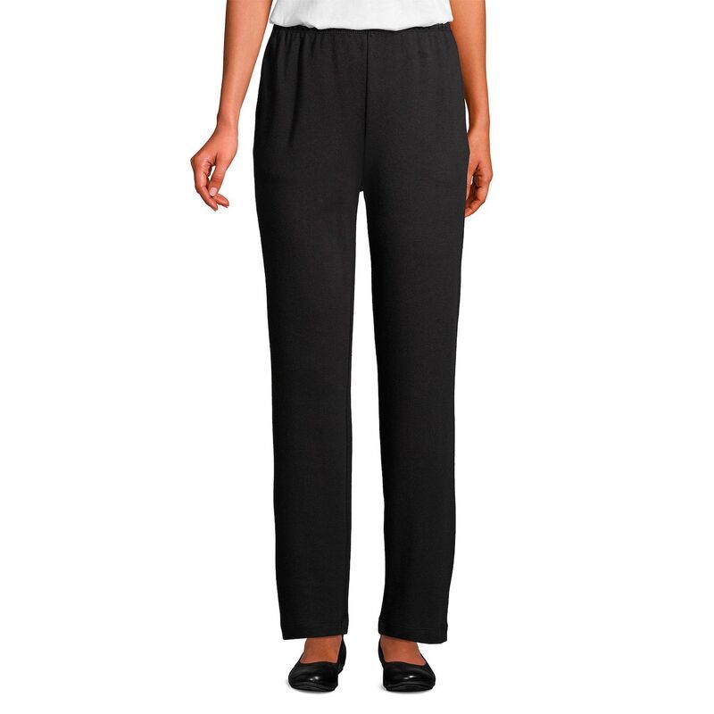 ランズエンド レディース ボトムス カジュアルパンツ ハイウエスト ニット Womens Lands End Sport Knit High Waist Pants Black ブラック 7,336円
