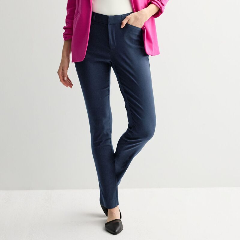 ナインウェスト レディース ボトムス カジュアルパンツ アンクル Womens Nine West Slim Ankle Pants Resolute Blue ブルー