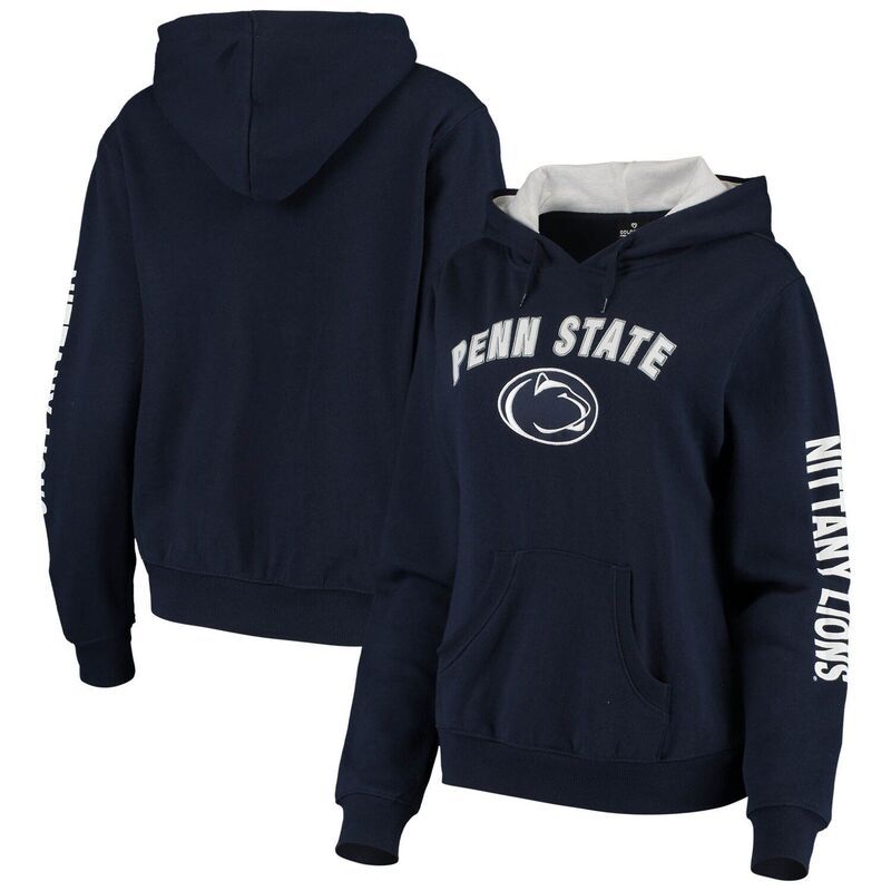 コロシアム レディース トップス Tシャツ パーカー Womens Colosseum Navy Penn State Nittany Lions Loud and Proud Pullover Hoodie Pst Navy ネイビー