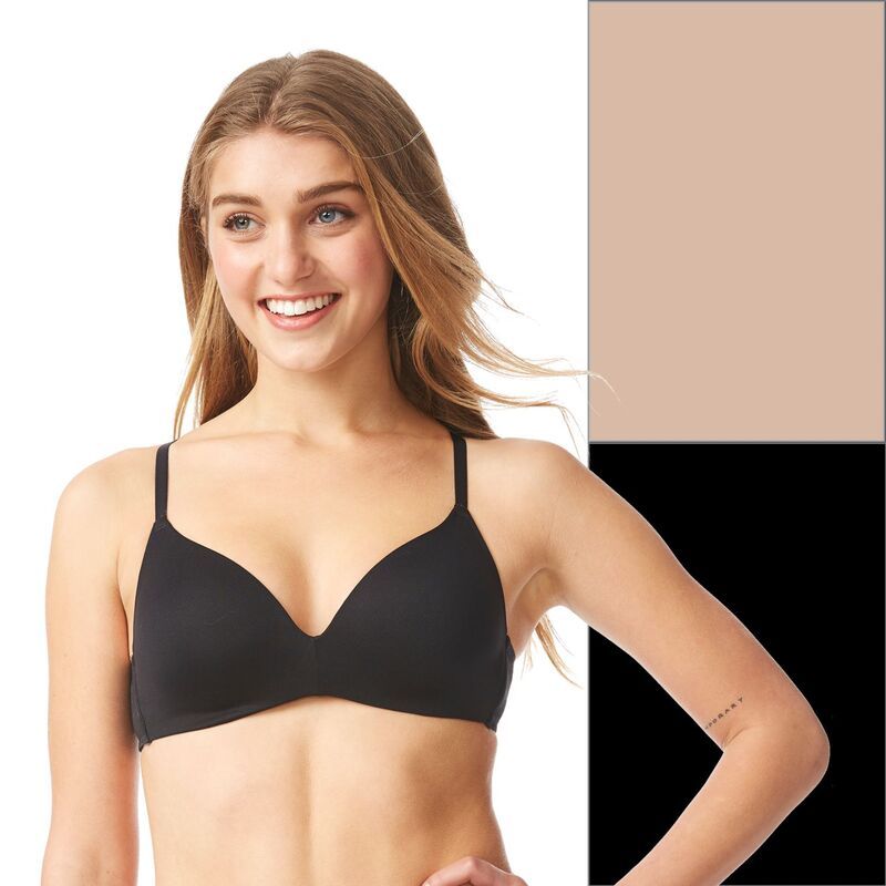 エスオー レディース アンダーウェア ブラジャー Juniors SO 2Pack Wireless Bra Set SO51025 Nude Black ブラック