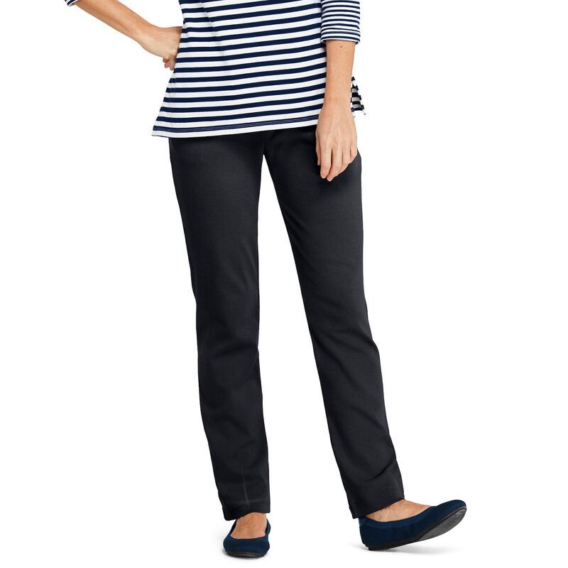 ランズエンド レディース ボトムス カジュアルパンツ ハイウエスト プチ ニット Petite Lands End Sport Knit High Waist Pants Black ブラック 12,735円