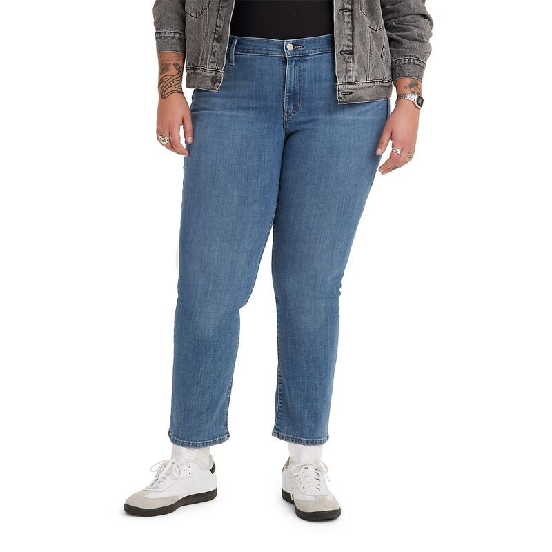 リーバイス レディース ボトムス デニムパンツ プラスサイズ ジーンズ Plusize Levis Classic Straight Jeans Llapispeed