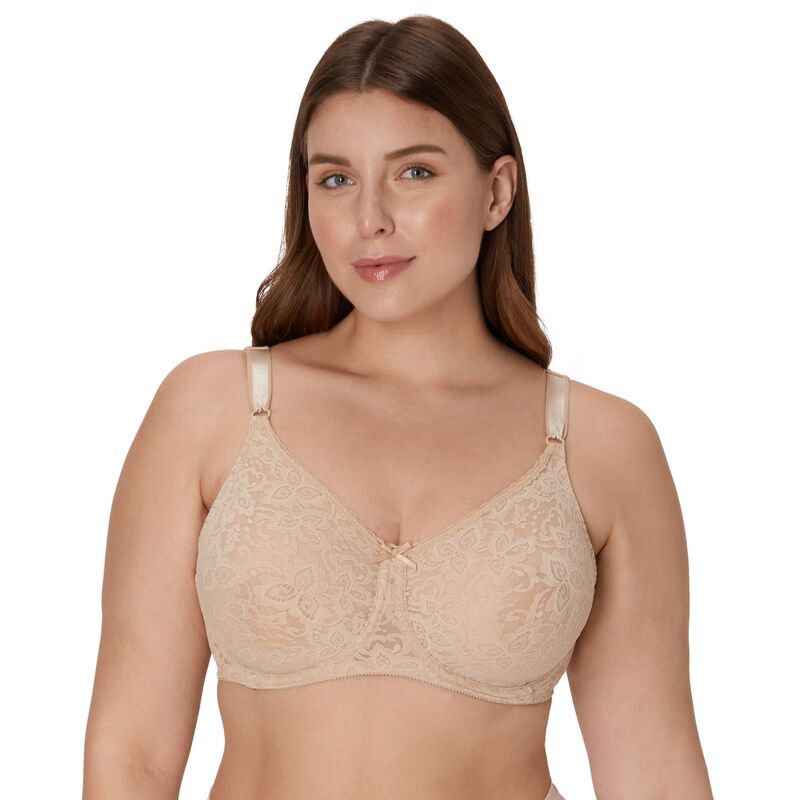 バリ レディース アンダーウェア ブラジャー レース Bali Lace n Smooth Underwire Bra DF3432 Beige ベージュ
