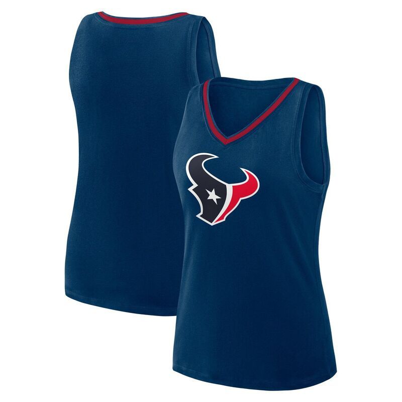 アンブランデッド レディース トップス Tシャツ Vネック Unbranded Womens Navy Houston Texanstellar Win VNeck Tank Top Txs Navy ネイビー