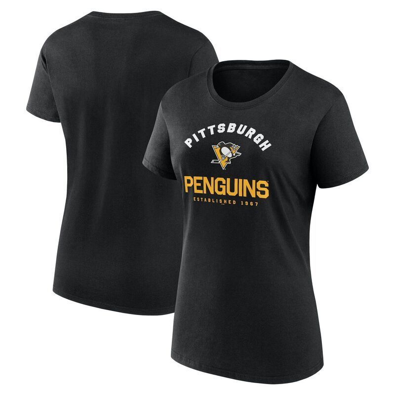 アンブランデッド レディース トップス Tシャツ Unbranded Womens Black Pittsburgh Penguins Unrivaled TShirt Png Black ブラック