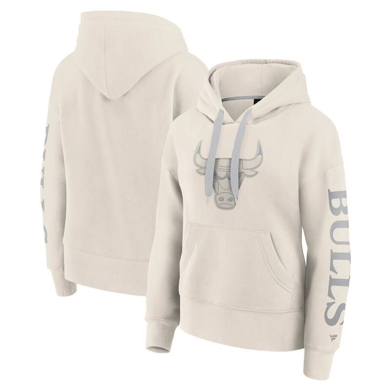 【送料無料】 ファナティクス レディース Tシャツ トップス Womens Fanatics Cream Chicago Bulls Elements Next Pullover Hoodie Bul Beige