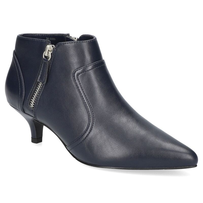 イージーストリート レディース シューズ ブーツ・レインブーツ アンクル Easy Street Womens Annalee Dress Ankle Boots Navy ネイビー