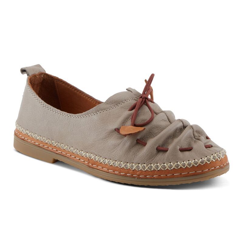 スプリングステップ レディース シューズ スリッポン・ローファー レザー Spring Step Brandal Womens Leather Loafers Taupe トープ