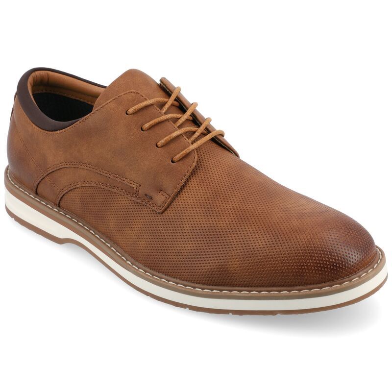 バンス メンズ シューズ オックスフォード Vance Co Leon Mens Tru Comfort Foam Casual Shoes Cognac