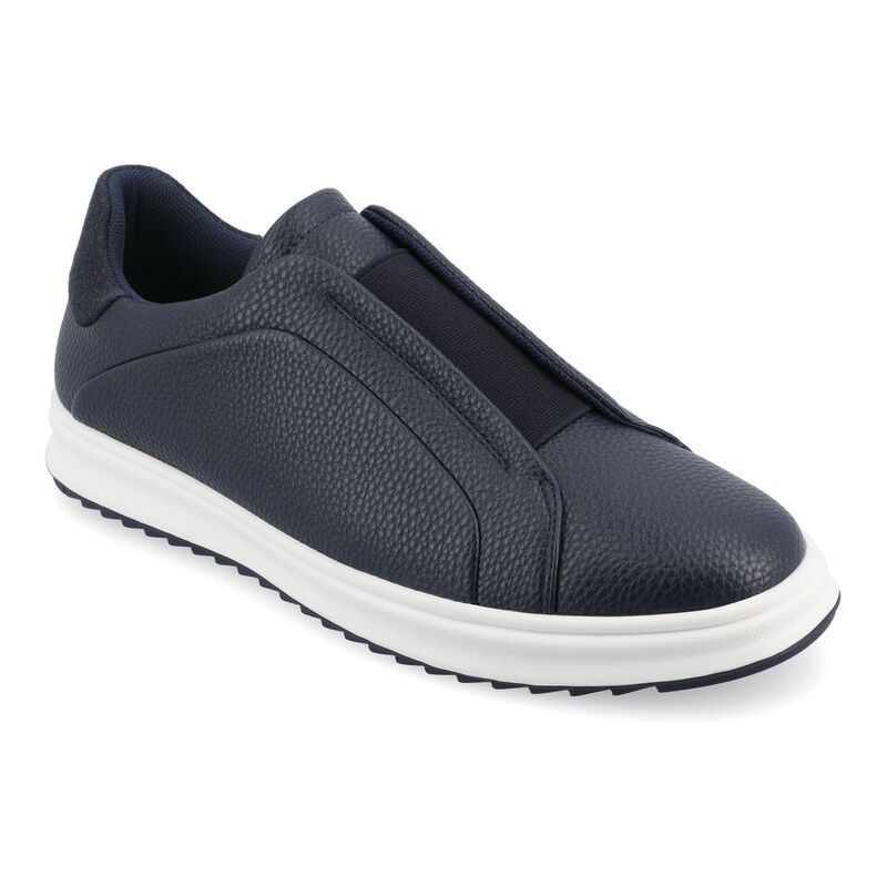 バンス メンズ シューズ スニーカー Vance Co Matteo Mens Tru Comfort Foam Slipon Sneakers Navy ネイビー