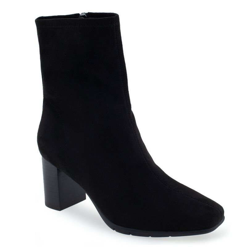 エアロソールズ レディース シューズ ブーツ・レインブーツ アンクル Aerosoles Miley Womens Ankle Boots Black Stretch ブラック