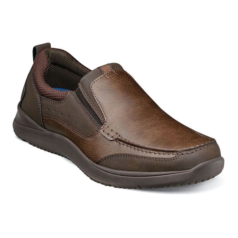 ノンブッシュ メンズ シューズ スリッポン・ローファー Nunn BushR Conway Mens Loafers Dark Brown ブラウン