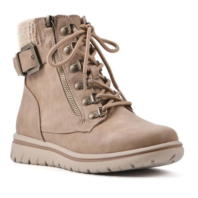 クリフバイホワイトマウンテン レディース シューズ ブーツ・レインブーツ Cliffs by White Mountain Hearty Womens Combat Boots Natural ホワイト