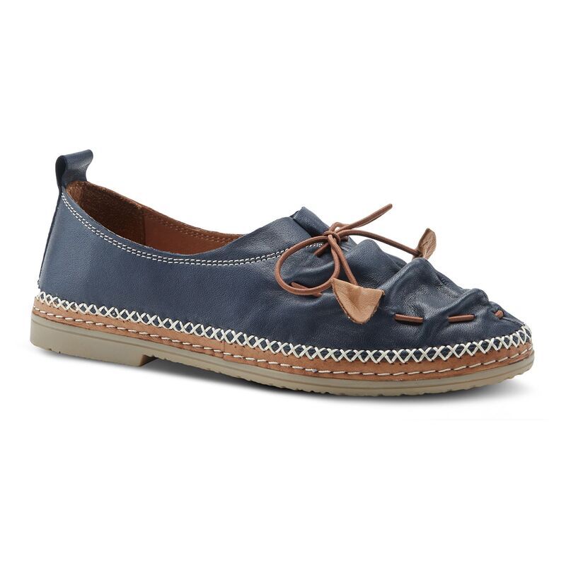 スプリングステップ レディース シューズ スリッポン・ローファー レザー Spring Step Neeta Womens Leather SlipOn Shoes Navy ネイビー
