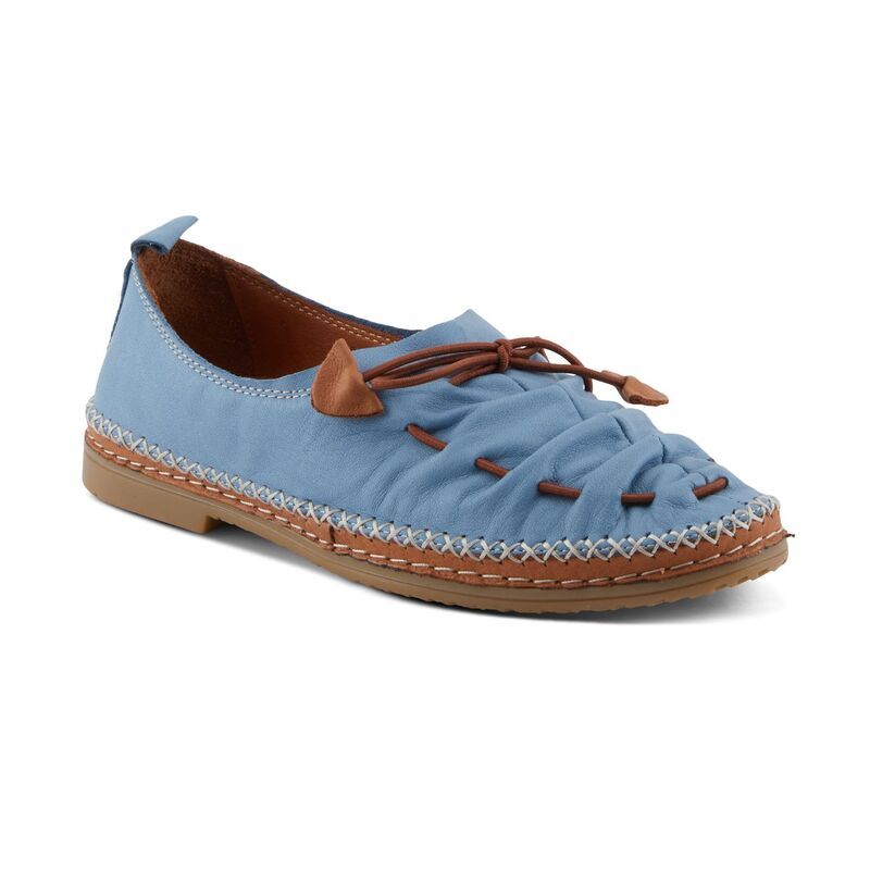 スプリングステップ レディース シューズ スリッポン・ローファー レザー Spring Step Neeta Womens Leather SlipOn Shoes Blue ブルー