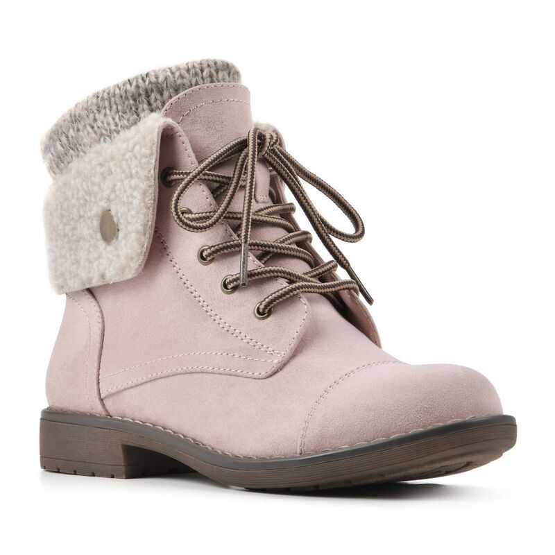 クリフバイホワイトマウンテン レディース シューズ ブーツ・レインブーツ Cliffs by White Mountain Duena Womens Combat Boots Pale Pink ピンク