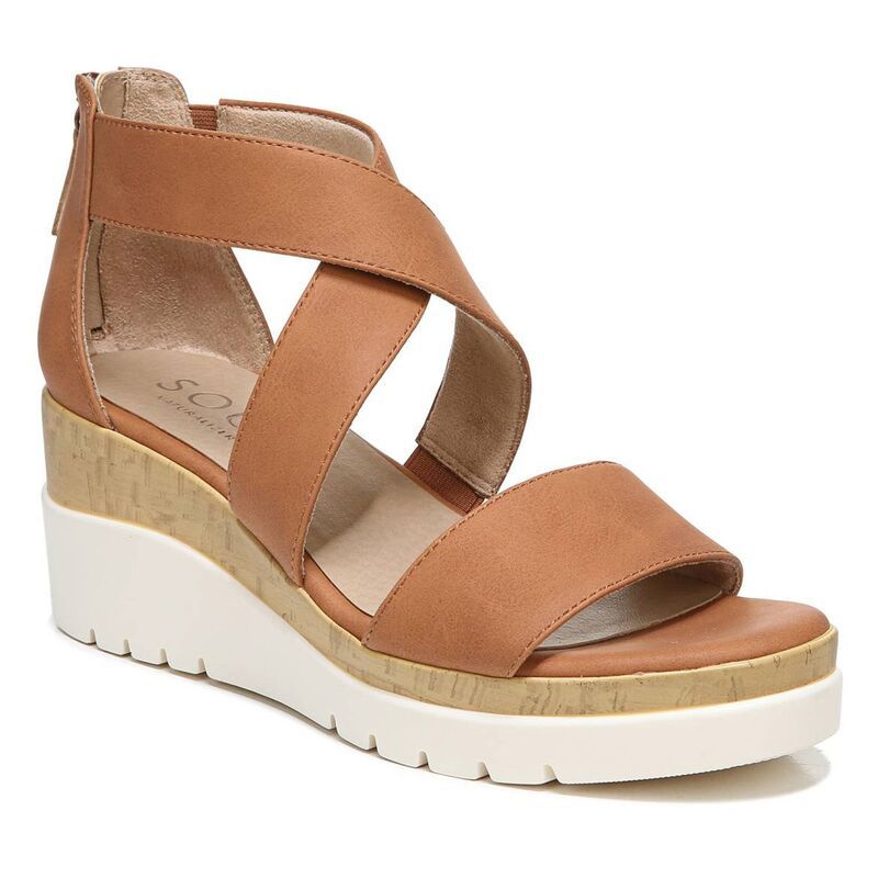 ソウルニュトライザー レディース シューズ サンダル SOUL Naturalizer Goodtimes Womens Wedge Sandals Toffee