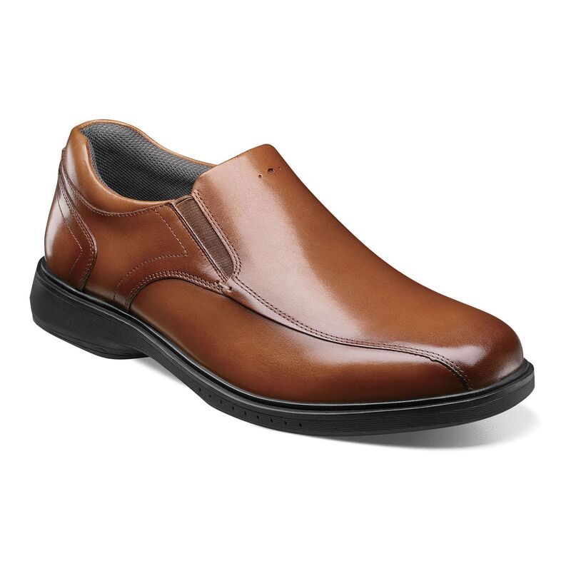 ノンブッシュ メンズ シューズ スリッポン・ローファー レザー Nunn Bush Kore Pro Mens Leather SlipOn Shoes Cognac