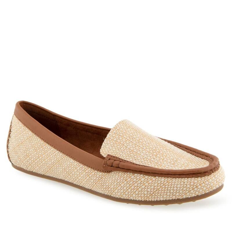 エアロソールズ レディース シューズ スリッポン・ローファー Aerosoles Over Drive Womens Flats Natural Raffia