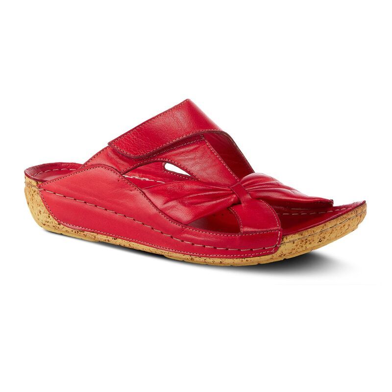 スプリングステップ レディース シューズ サンダル Spring Step Gretta Womens Wedge Sandals Red レッド