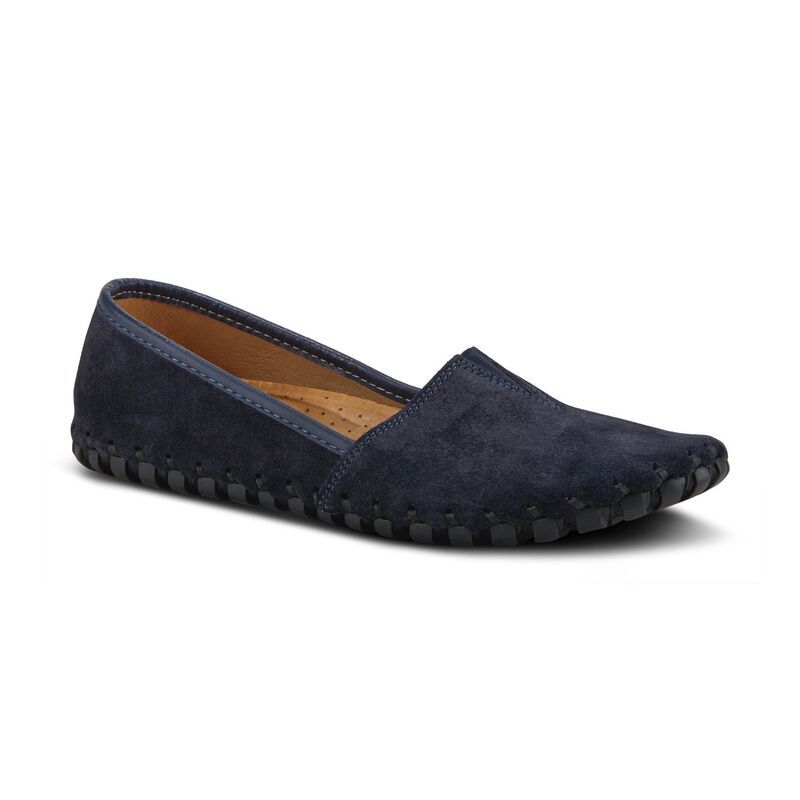 スプリングステップ レディース シューズ サンダル ローファー Spring Step Kathaleta Womens Loafers Navy Suede ネイビー