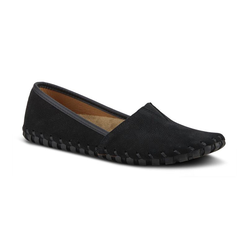 スプリングステップ レディース シューズ サンダル ローファー Spring Step Kathaleta Womens Loafers Black Suede ブラック