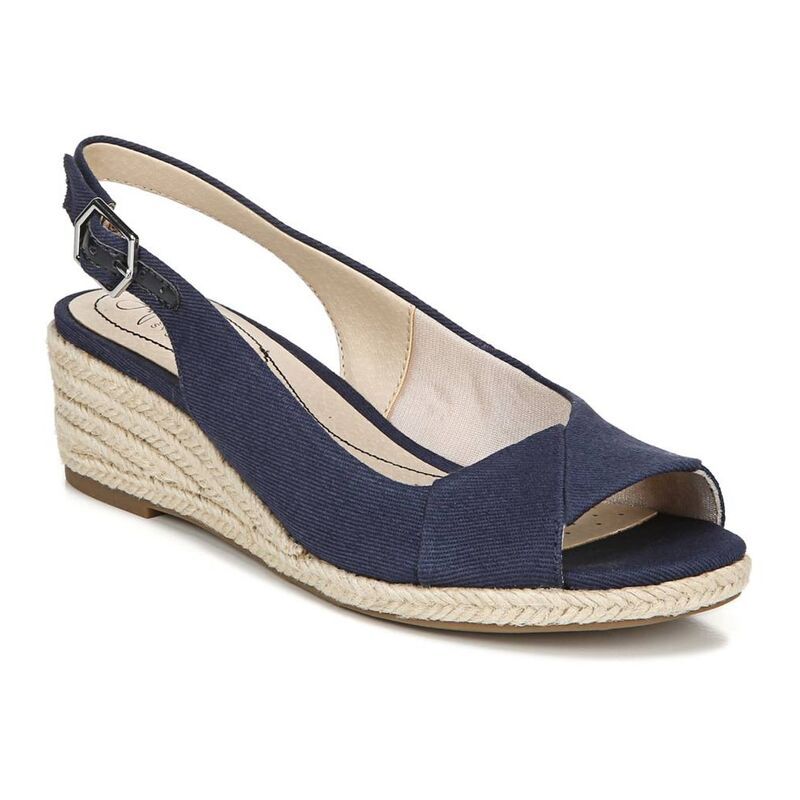 ライフストライド レディース シューズ サンダル LifeStride Socialite Womens Wedge Sandals Navy ネイビー