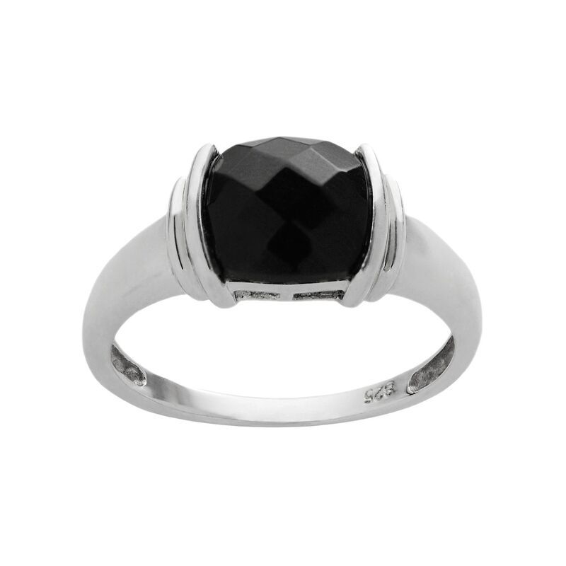 アンブランデッド レディース アクセサリー リング Unbranded Onyx Sterling Silvering Black ブラック