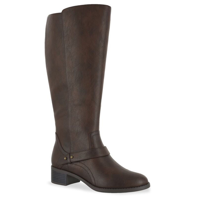イージーストリート レディース シューズ ブーツ・レインブーツ Easy Street Jewel Womens Riding Boots Brown ブラウン