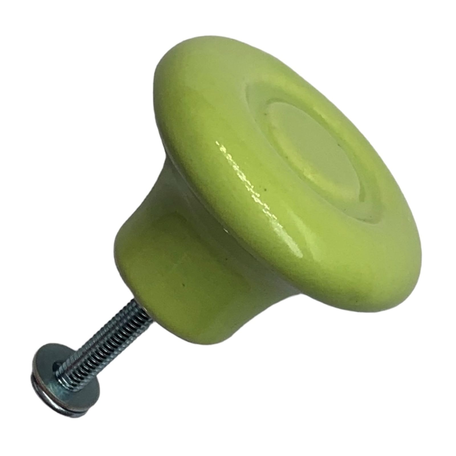新品 和気産業(Waki Sangyo) FURNITURE HARDWARE セラミックつまみ 幅40x奥行28mm ライトグリーン IK-148 (×10)