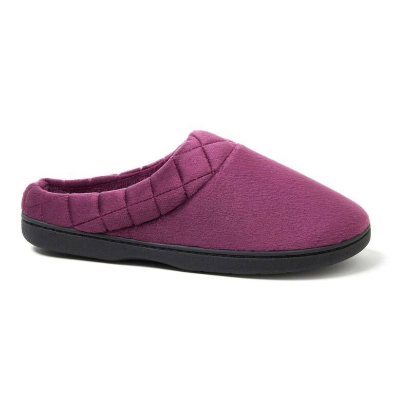 ディアフォームズ レディース シューズ サンダル Dearfoams Darcy Velour Womens Clog Slippers Aubergine オーバージーン