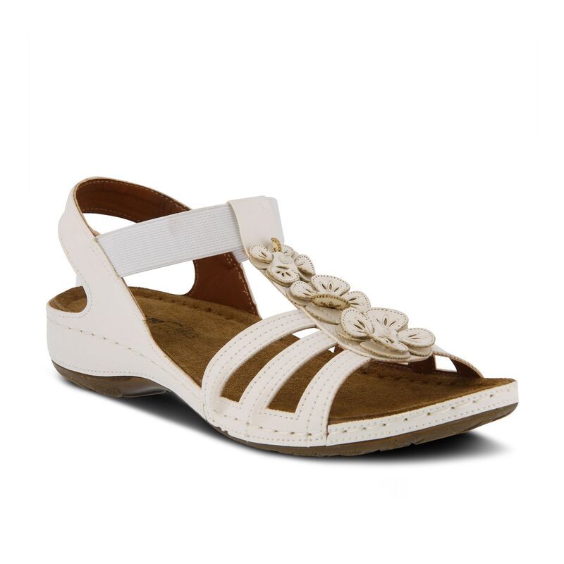 スプリングステップ レディース シューズ サンダル Flexus by Spring Step Adede Womenslingback Sandals White ホワイト